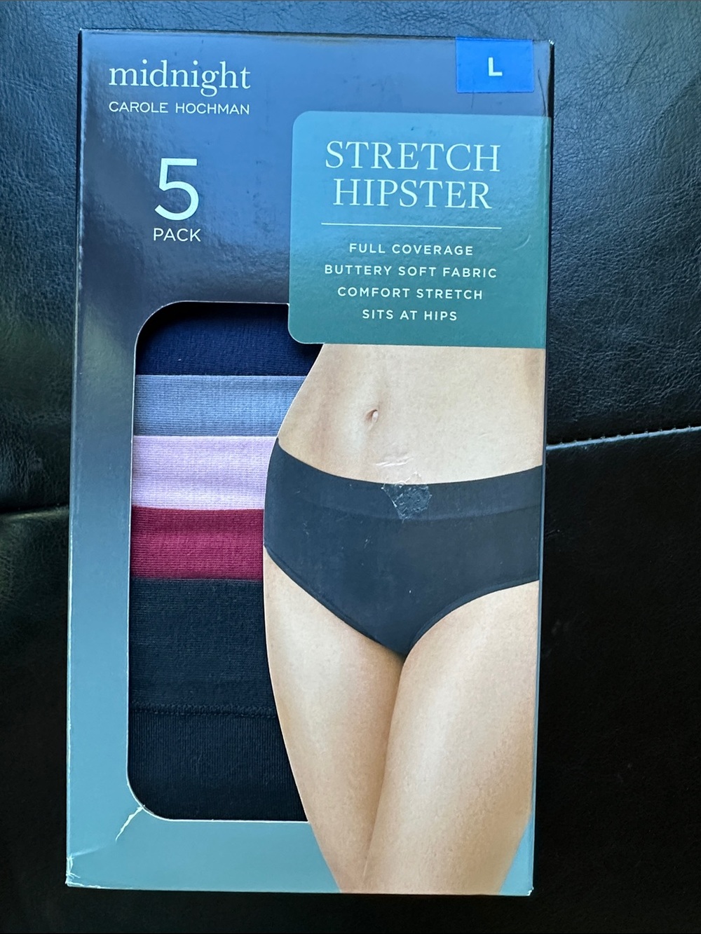 NWT Carole Hochman Stretch Hipster Underwear Large Full Coverage Buttery Large